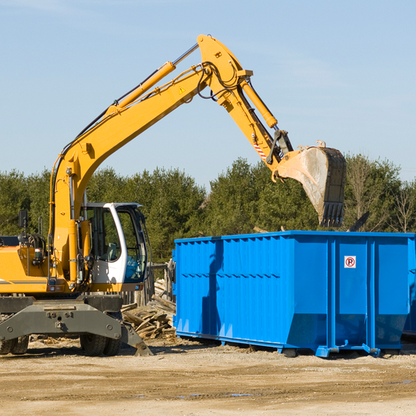 are there any restrictions on where a residential dumpster can be placed in Auburn